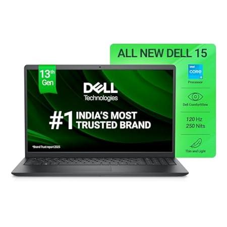 Dell Inspiron 3530 Thin & Light Laptop, 13th Gen Intel Core i3-1305U/8GB/512GB SSD/15.6" (39.62cm) 120Hz Refresh Rate on a FHD IPS Display/Windows 11 + MSO'21+McAfee 15 Month/Carbon Black/1.62kg